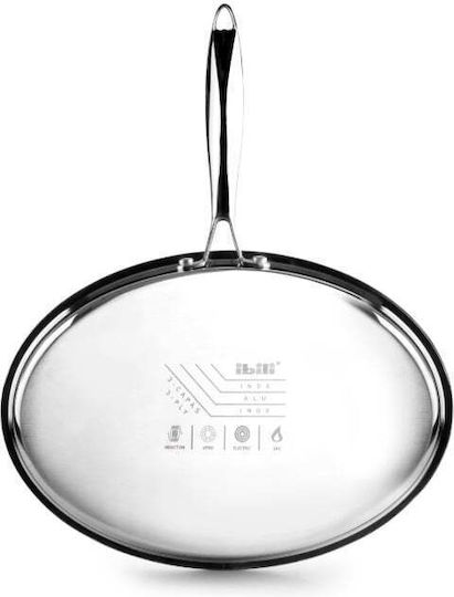Ibili Triply Natural Pan Made of Stainless Steel with Non-Stick Coating