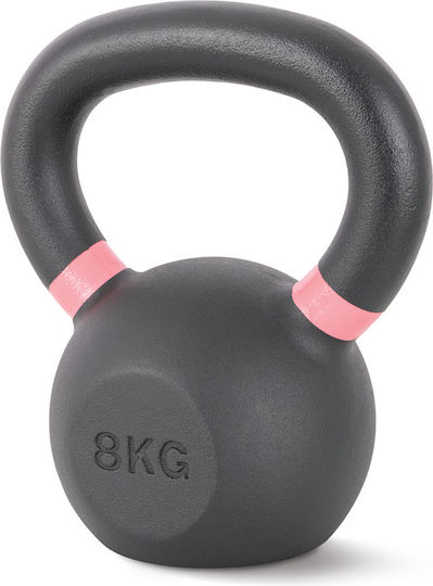 AMILA Kettlebell Cast Iron Black/Pink 8kg Pink