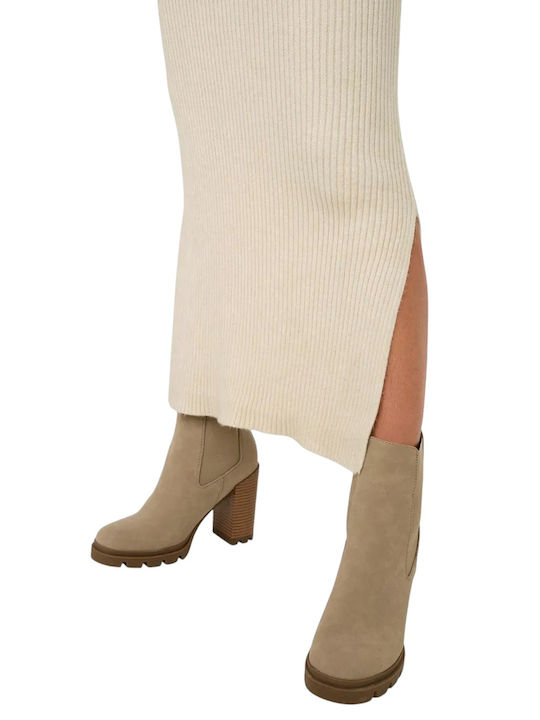 Katia Maxi Knitted Dress Ecru