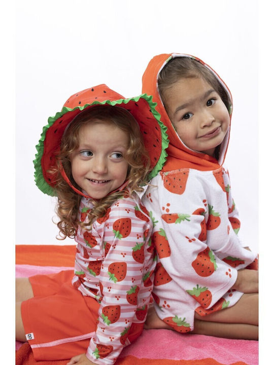 Zoocchini Kinder Badeanzug Bademoden-Set mit Hut Rot