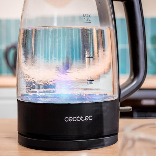 Cecotec Thermosense Βραστήρας 1.7lt 2200W Μαύρος