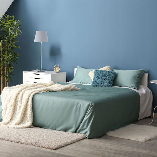 Relaxdays Υφασμάτινο Πορτατίφ για Ντουί E14 με Λευκό Καπέλο και Ασημί Βάση