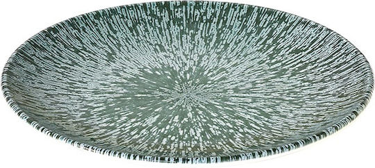 Fine Teller Untiefe aus Porzellan Grün mit Durchmesser 21cm
