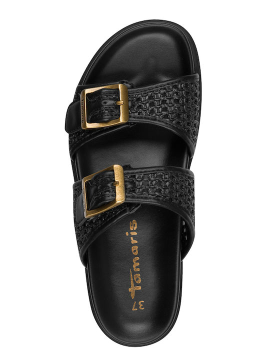Flache Sandalen für Damen Anatomisch in Schwarz Farbe