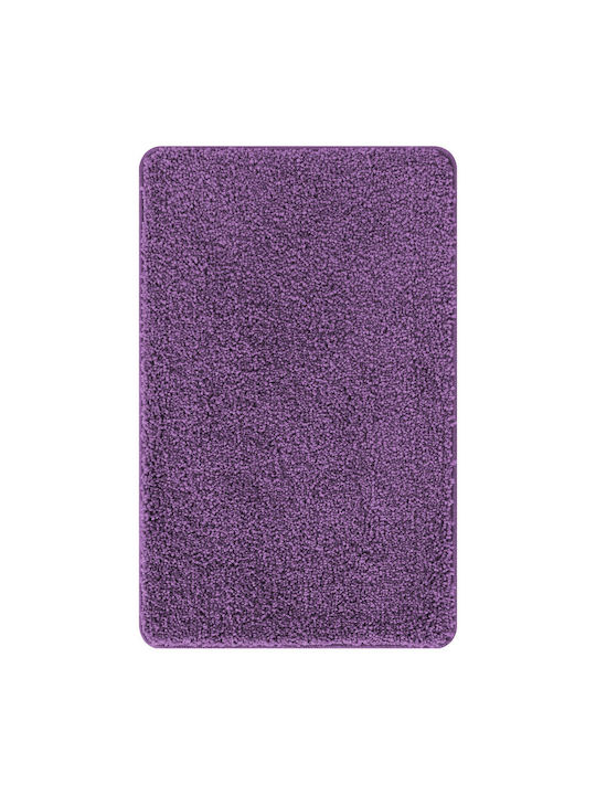 vidaXL Antiderapant Set Covorașe de Baie Microfibra 4019862 Purple 2buc