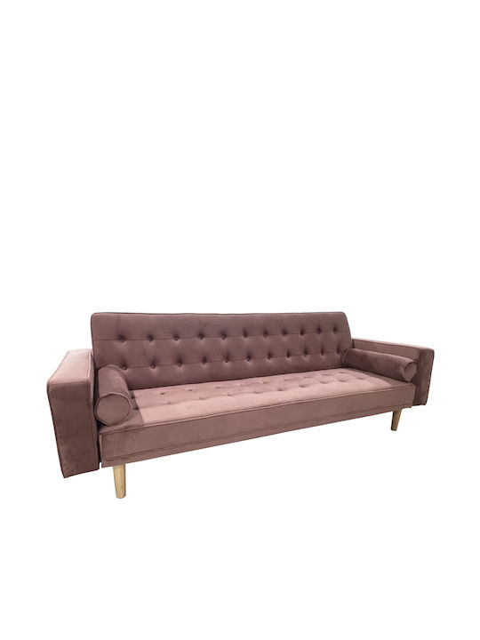 Aubrey Τριθέσιος Καναπές Κρεβάτι Σάπιο Μήλο 224x88x84εκ.