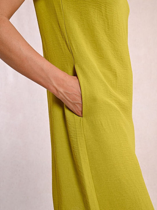 Summer Mini T-Shirt Dress Green