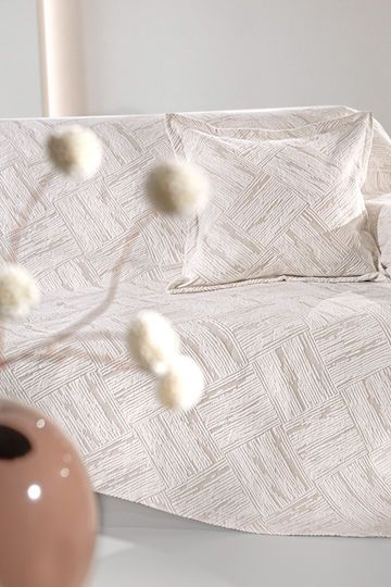 Guy Laroche Guy Laroche Sofa Throw Chenille 180x250cm Natural