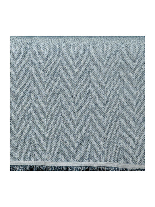 Cotone Castelo Ριχτάρι Τριθέσιου Καναπέ 170x300εκ. Πετρόλ 546300