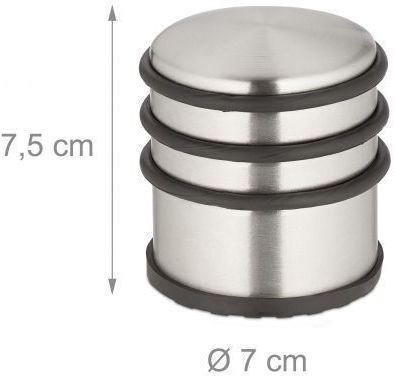 Türstopper Rostfreier Stahl Silber 2Stück