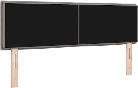 vidaXL Табла за Легло Дървено Бежово 144x128см