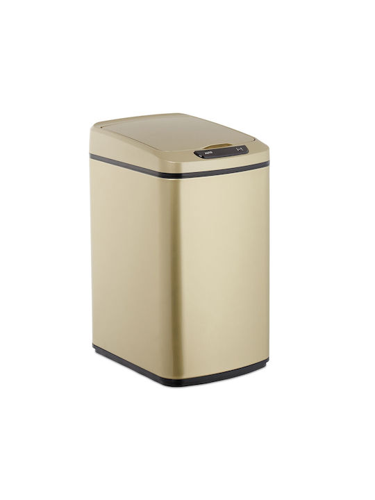 Relaxdays Coș de Gunoi Plastic cu Senzor Negru 12lt 1buc