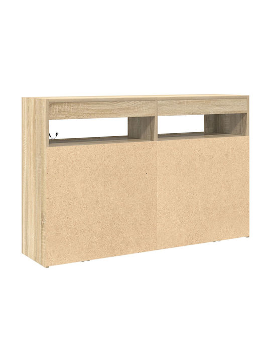 Bufet Dulap Sonoma Engineered Wood Brown 116x30x75cm