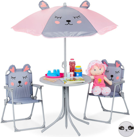 Relaxdays Kinder Tische mit Kunststoff Lila Relaxdays