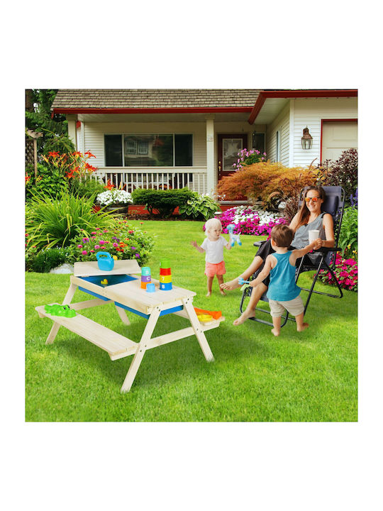 Set Masă cu Scaune pentru Copii pentru Desen din Plastic Alb Relaxdays