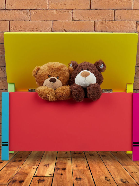 Relaxdays Children's Storage Box made of Fabric Multicolour 54.5x60x35cm 1pcs