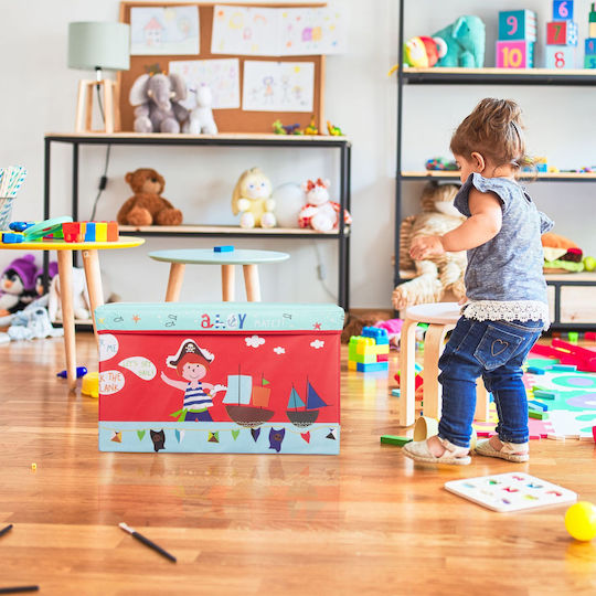 Relaxdays Kinder Aufbewahrungsbox Faltbar aus Stoff 36x60.5x30.5cm 1Stück