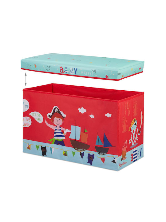 Relaxdays Детска кутия за съхранение сгъваема 36x60.5x30.5см 1бр