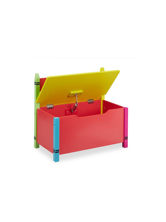 Relaxdays Children's Storage Box made of Fabric Multicolour 54.5x60x35cm 1pcs