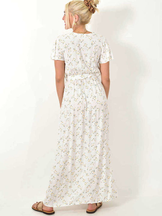 Summer Maxi Dress Wrap Beige