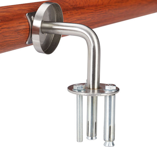 Aluminum Balustrade Oak Look Relaxdays Brown 100 Cm