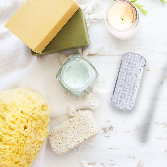 Set 8 Nail Brushes Relaxdays Transparent White Plastic Dimensions 3.5 X 8.5 X 3.5 Cm