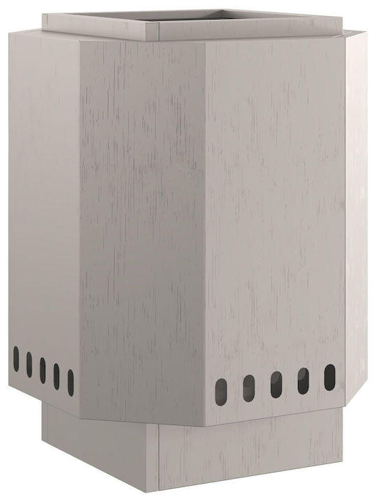 vidaXL Firepit Gray 38x38x51cm