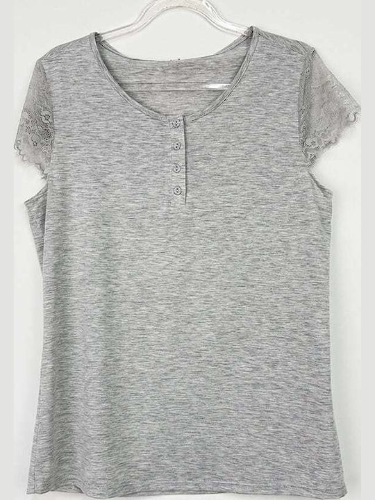 Fuanna Summer Women's Pyjama Set Gray