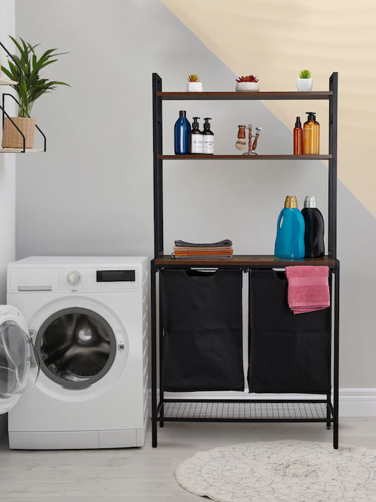 Relaxdays Coș De Rufe Din Țesătură 50l Negru