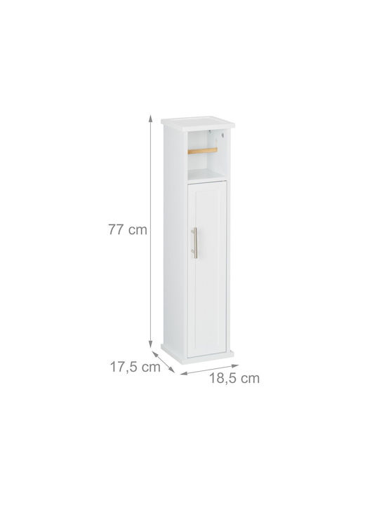 Relaxdays Papierhalter Metallisch Weiß 4052025462758