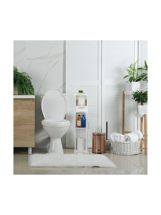 Relaxdays Suport de hârtie Metal Albă 4052025462741