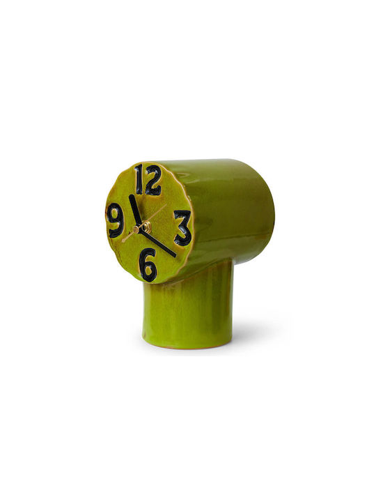 HK Living Tabletop Clock with Indicators Green ACL0003