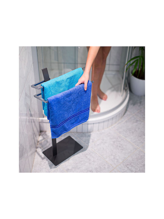 Relaxdays Καλόγερος Μπάνιου Μονός ​20x20cm Inox Γκρι