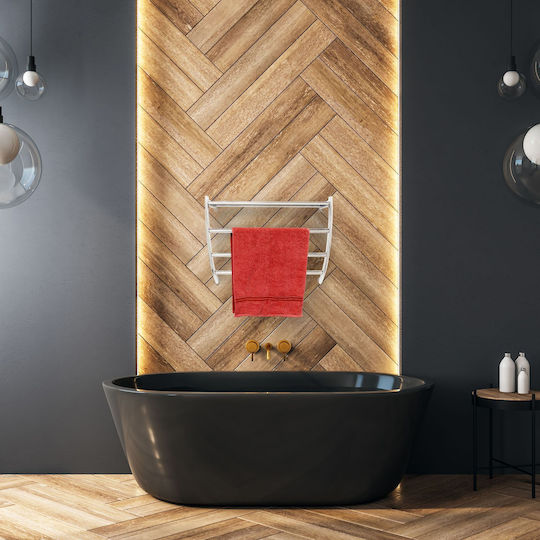 Relaxdays Καλόγερος Μπάνιου Μονός ​23x23cm Inox Γκρι