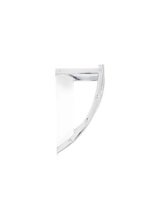 Relaxdays Raft de haine de Baie Simplu ​23x23cm Inox Gri