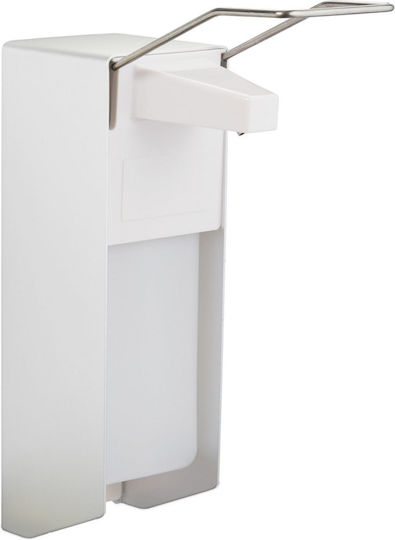 Relaxdays Wall-mounted Dispenser Metallic White 1000ml