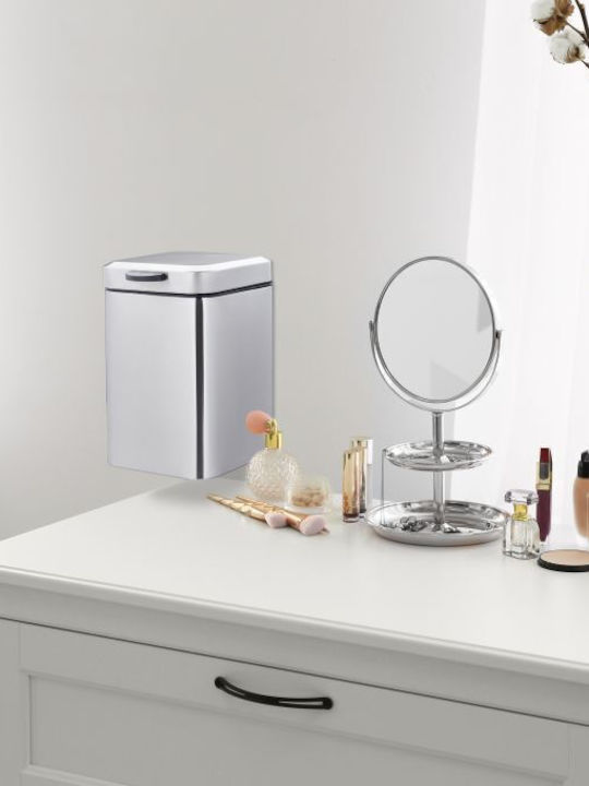 Relaxdays Inox Perie de toaletă 3lt Gri
