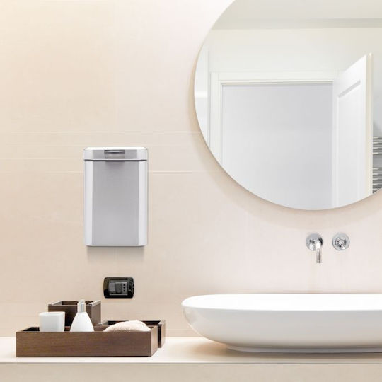 Relaxdays Inox Perie de toaletă 3lt Gri