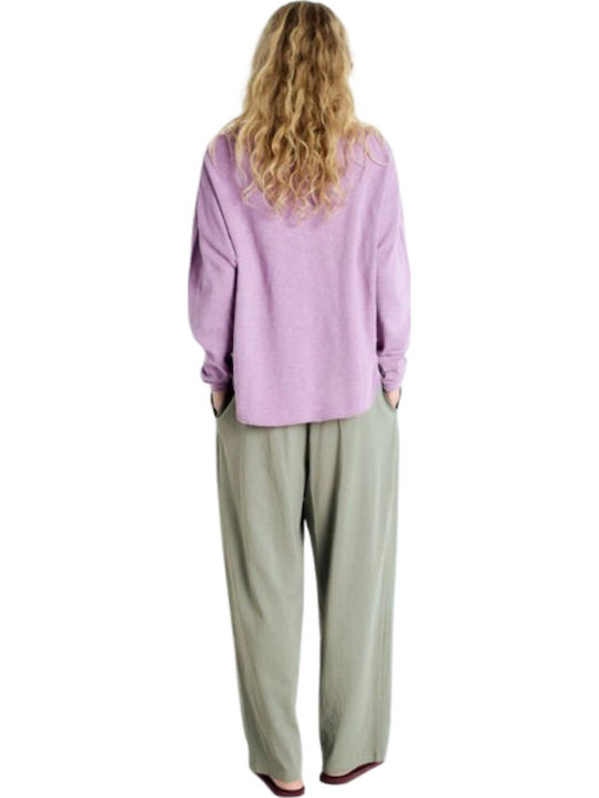 Women's Fabric Trousers Green