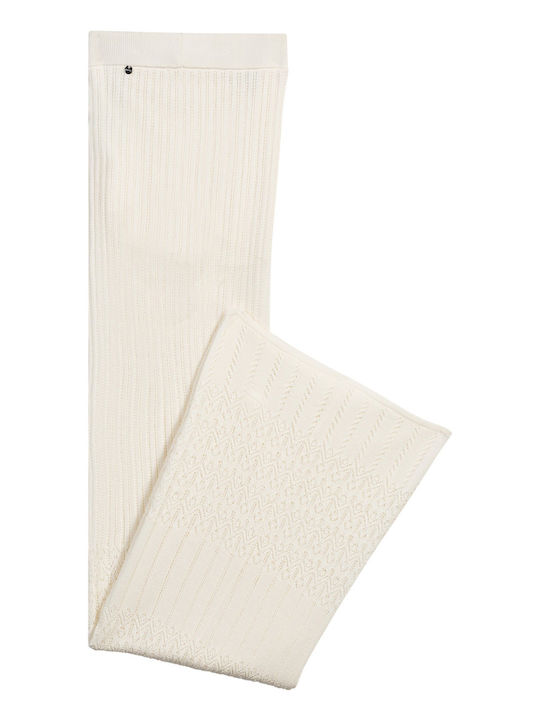 Dama Tesatura Pantaloni White