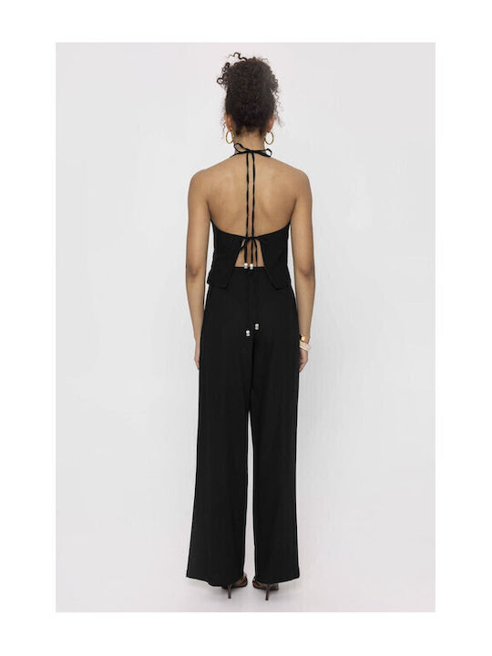 Denise Dama Tesatura Pantaloni Black