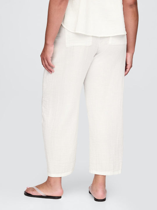 Γυναικείο Υφασμάτινο Παντελόνι Off White