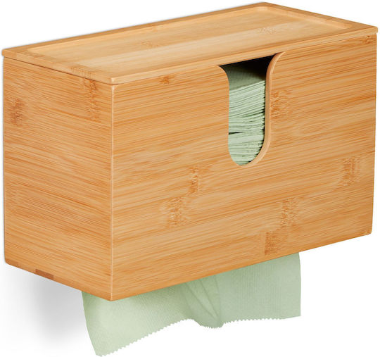 Relaxdays Tissue-Halter Beige 17x27x13cm Relaxdays Tissue-Halter Beige 17x27x13cm