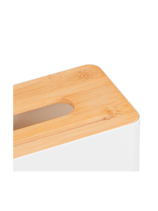 Relaxdays Suport pentru șervețele Plastică Bej 10x23x13cm 10047353