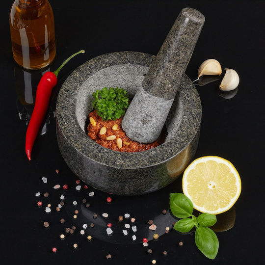 Relaxdays Mortar Granit 8x16cm