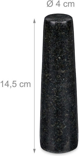Relaxdays Mortar Granit 10x14cm
