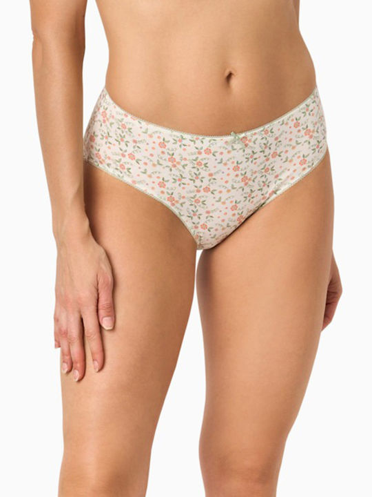 Βαμβακερά Γυναικεία Slip 3Pack Ροζ Και Πράσινο