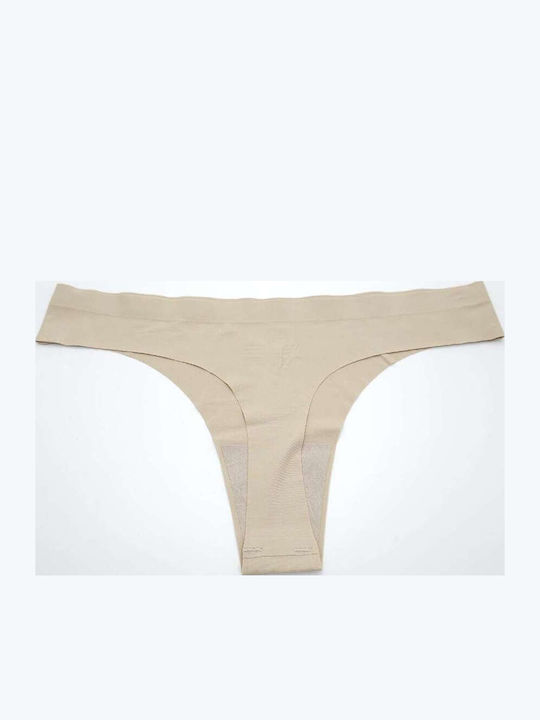 Women's String Seamless Beige