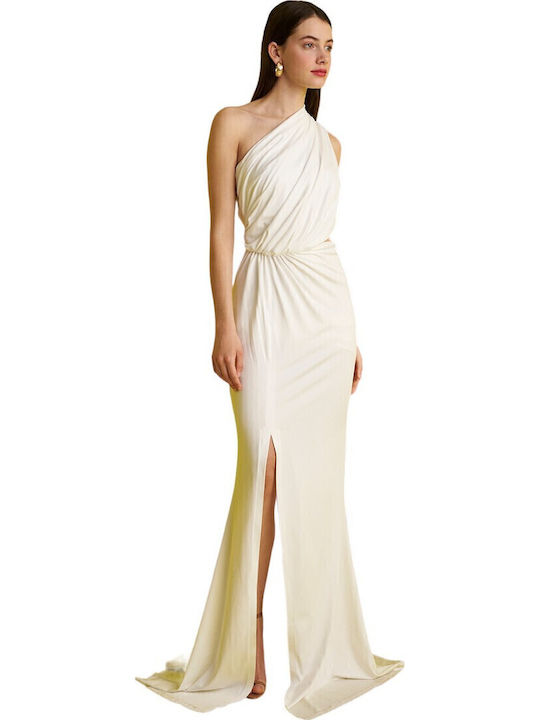 Summer Maxi Dress for Wedding / Baptism White