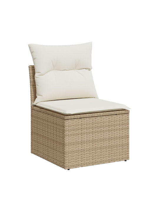 Tree-Seater Sofa Outdoor Rattan with Pillows 55x62x69cm